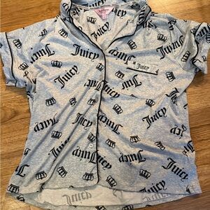 Juicy Couture Heather Gray Logo Tee